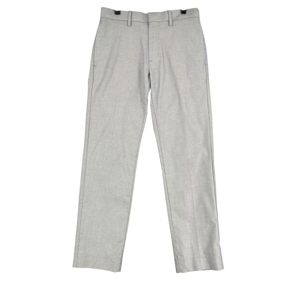 Banana Republic Light Gray Flat Front Belt Loops Stretch Casual Pants 26 x26 - Picture 1 of 6